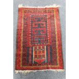 An Afghan prayer rug,