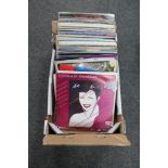 A box of seventy-five vinyl records - Duran Duran, Pet Shop Boys, Human League,