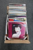 A box of seventy-five vinyl records - Duran Duran, Pet Shop Boys, Human League,