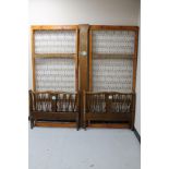 A pair of mid 20th century 3' bed frames