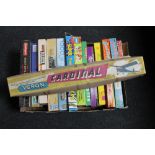 A box of vintage games and jigsaws,