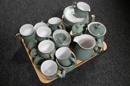 Approximately sixty-six pieces of Denby tea and dinner ware