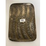 An antique silver pin tray, 262g.