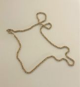 A 9ct gold rope twist necklace, 12.1g.