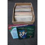 A box of LP's - HMV and Philips labels