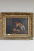 A 19th century continental school oil on canvas,