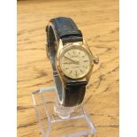 A lady's 18ct gold Rolex Oyster Perpetual centre seconds automatic wristwatch, ref.