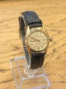 A lady's 18ct gold Rolex Oyster Perpetual centre seconds automatic wristwatch, ref.