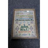 A framed sampler,