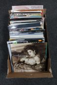 A box of seventy-five vinyl records - Adam and the Ants, Madonna, Gary Numan, Scorpions,