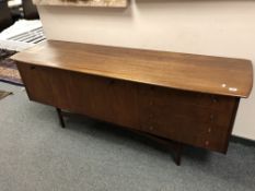 A mid century teak Dalescraft low sideboard,