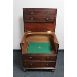 A Victorian mahogany commode chest