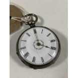 A fine silver fob watch