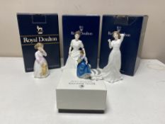 Four Royal Doulton figures - With Love HN 3393,