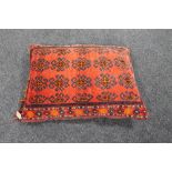 An Iranian rug cushion