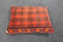 An Iranian rug cushion