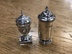 Two silver sifters CONDITION REPORT: 80.2g gross.