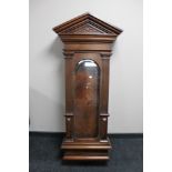 An Edwardian mahogany clock case