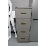 An Art Metal four drawer filing cabinet