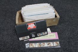 A box of first day covers