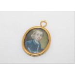 A fine quality gold mounted miniature,