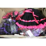 A box of phaze bow mini skirts