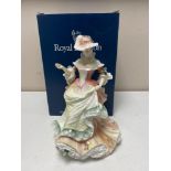 A Royal Doulton Flowers of Love figure - Rose, HN 3709, boxed.