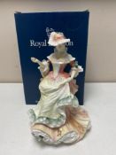 A Royal Doulton Flowers of Love figure - Rose, HN 3709, boxed.