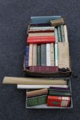 Two boxes of early 20th century and later books, medical and anatomy,