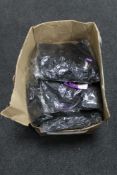 A box of phaze black rose basque dresses