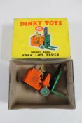 A boxed Dinky Toys 401 Coventry Climax Fork Lift truck