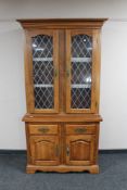 An American style double door kitchen cabinet fitted with drawers and cupboards