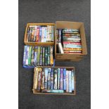 Four boxes of fifty-two James Patterson hard backed books