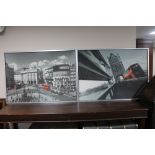Two contemporary framed prints,
