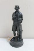 A Wedgwood black figure of Josiah Wedgwood