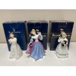 Three Royal Doulton figures - Welcome HN 3764 exclusively for collector's club together with Hello