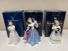 Three Royal Doulton figures - Welcome HN 3764 exclusively for collector's club together with Hello