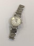 A lady's Longines La Grande Classique wristwatch with diamond set bezel and mother of pearl and