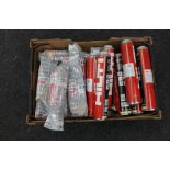 A box of Hilti fire foam canisters