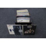 A box of LP's including Beatles,