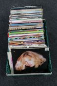 A crate of LP's and seven inch singles - Mark Bolam, Phil Collins,