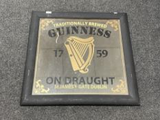 A Guinness advertising mirror