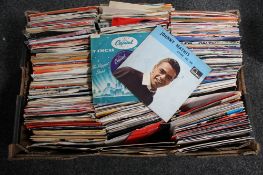A box of large quantity of vinyl 45 singles