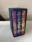 A set of three Folio Society volumes, Empires of Early Latin America,