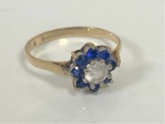 A 9ct gold dress ring, size N1/2 CONDITION REPORT: 2.