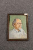 George Patterson: Portrait of a bearded gentleman with spectacles, oil on canvas, signed, dated '95,