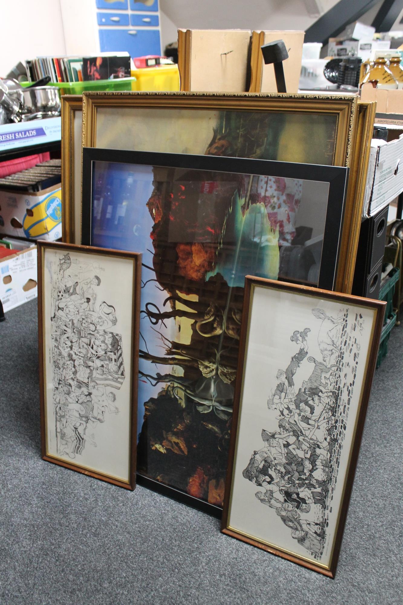 Two framed Robert Olley Prints - The Day Trippers, together with one other,