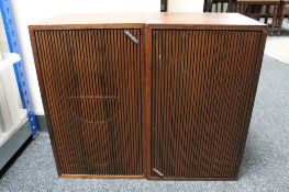 A pair of mid century rosewood cased Ste-ma speakers