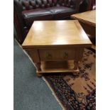 A Barker and Stonehouse Flagstone collection lamp table,
