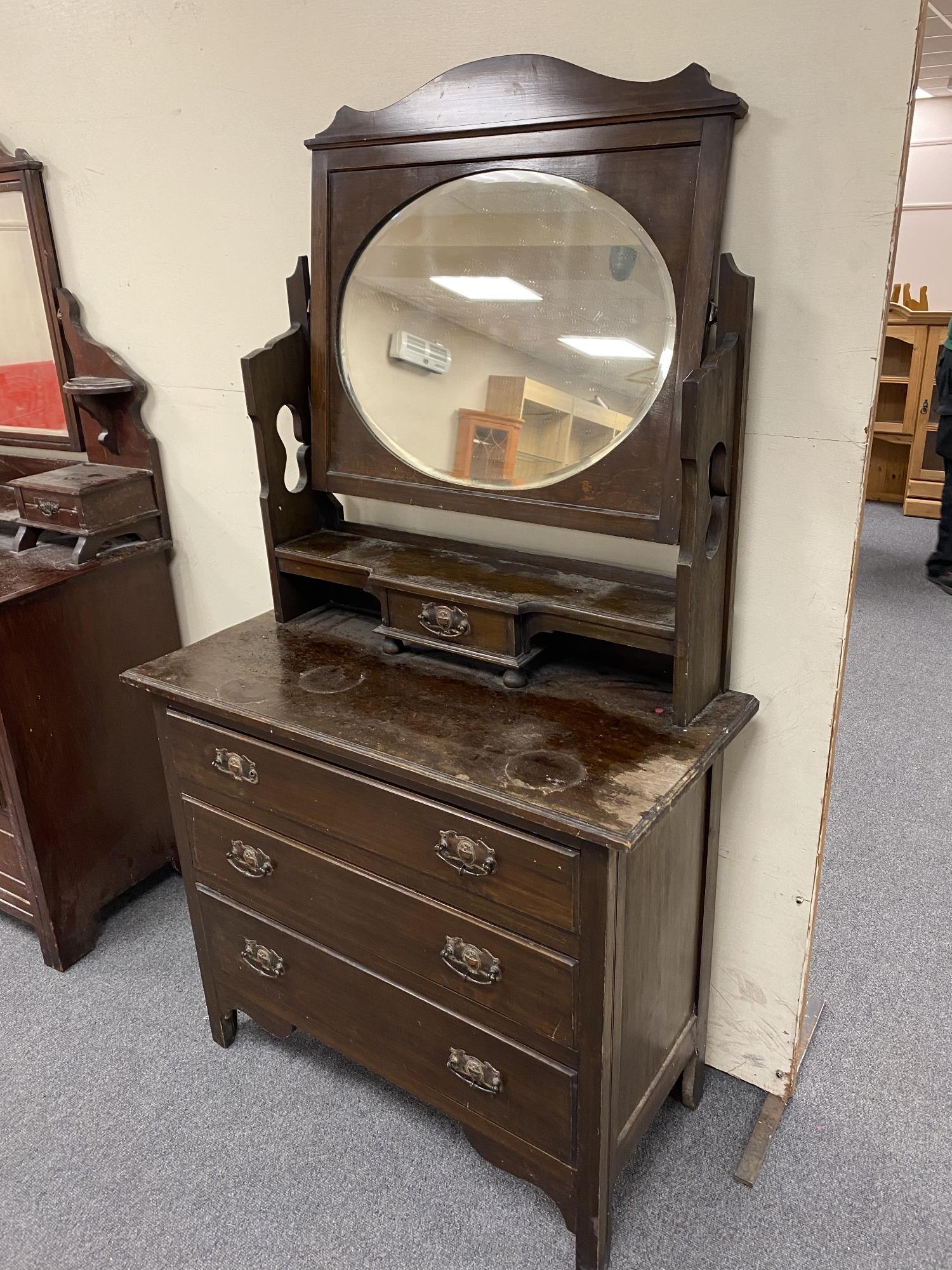 An Edwardian dressing chest